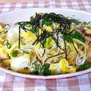 簡単☆じゃこと春キャベツのパスタ